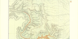 Historic geologic map from the 1882 Tertiary History of the Grand Canon with Atlas, a.k.a, "Dutton's Atlas".