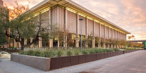 exterior photo of Hayden Library