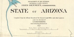 Map of the Month, State of Arizona, 1912