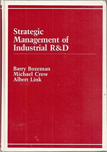 "Strategic Management of Industrial R&D" cover