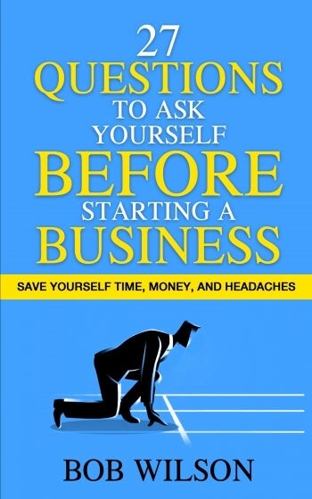 Book cover for "27 Questions to Ask Yourself Before Starting a Business"