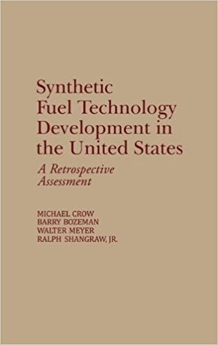 "Synthetic Fuel Technology Development in the United States: A Retrospective Assessment" cover