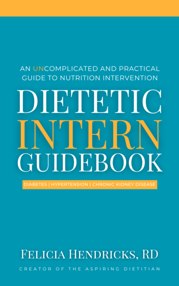 Cover of "Dietetic Intern Guidebook"
