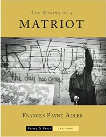 Cover of "The Making of a Matriot" featuring a woman raising her first in front of a graffitied wall