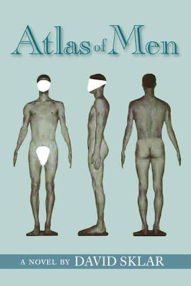 Cover of "Atlas of Men" featuring medical photos of a man's body
