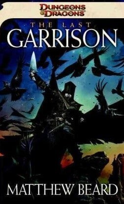 Book cover with a knight holding a sword surrounded by crows
