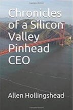Book cover for "Chronicles of a Silicon Vally Pinhead CEO"