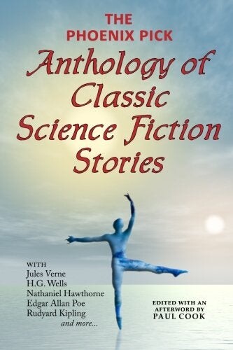 Cover of "The Phoenix Pick Anthology of Classic Science Fiction Stories" featuring a blue man dancing