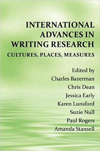 Cover of "International Advances in Writing Research" with a light green background