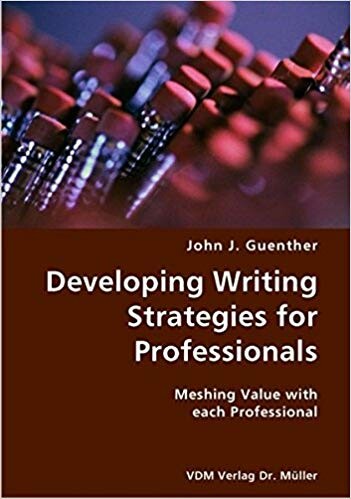 Cover of "Developing Writing Strategies for Professionals" featuring an image of the tops of pencils' erasers