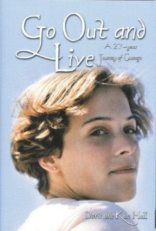 Cover of "Go Out and Live" featuring a photo of a woman's face looking back
