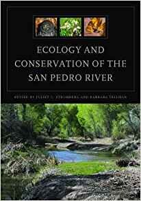 Cover of "Ecology and Conservation of the San Pedro River" featuring photos of a creek and various animals