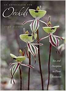 Cover of "An Enthusiasm for Orchids" featuring a photo of green and black orchids