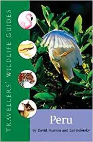 Cover of "Travellers' Wildlife Guide: Peru" featuring images if Peruvian animals