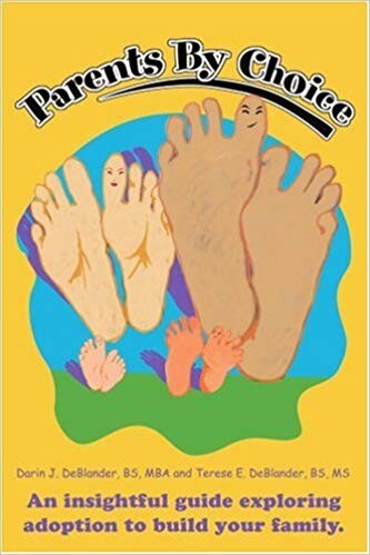 "Parents by Choice" book cover displays feet of assorted colors and sizes