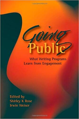 Cover of "Going Public" featuring an orange and green wavy design