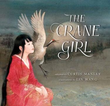 Cover of "The Crane Girl" featuring a young girl with a crane behind her