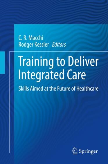 Cover of "Training to Deliver Integrated Care" with a blue background