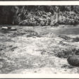 Owen Clark starts down the 83 Mile Rapids [Oct. 1937]