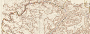 Section of Matthes-Evans Topographic map of the Grand Canyon