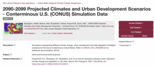 The United States Regional Climate Change Assessment dataset page
