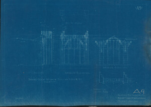 Blueprint of the Arizona Biltmore Hotel (1928) from the Albert Chase McArthur Collection