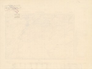 The reverse side of the previous map of the month. An entirely different map can be faintly seen through the beige canvas.