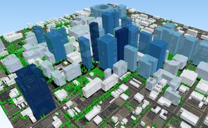 LiDAR-derived 3D Buildings and Trees -- Downtown Phoenix