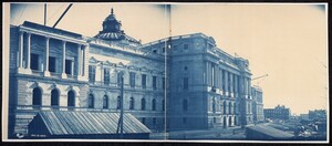 a photo from 1894 of the Library of Congress a classical white stone building with columns and windows