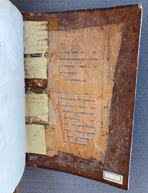 medieval manuscript waste and ex lib's in Lumen animae