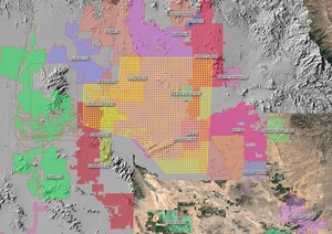 Spatial Extent of New LiDAR Coverage for Metro Phoenix.