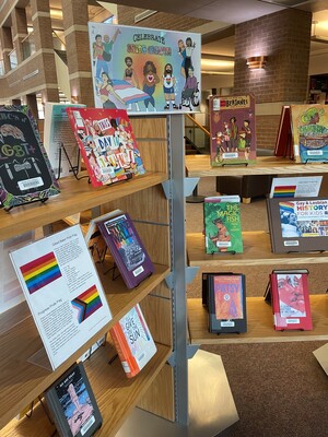 Pride Month book display
