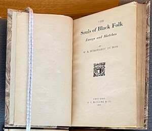 DuBois Souls of Black Folk title page