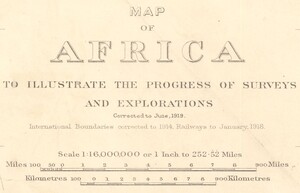 Map title card magnified to show full details, including information on what details were corrected from the 1914 edition