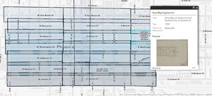 Strip Maps of Central Phoenix Web App with Pop-up, magnified