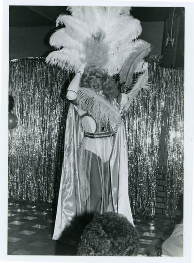 A gorgeous showgirl drag performer (1982)