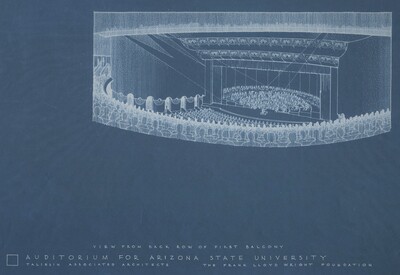 Blueprint “View of Back Row From First Balcony
