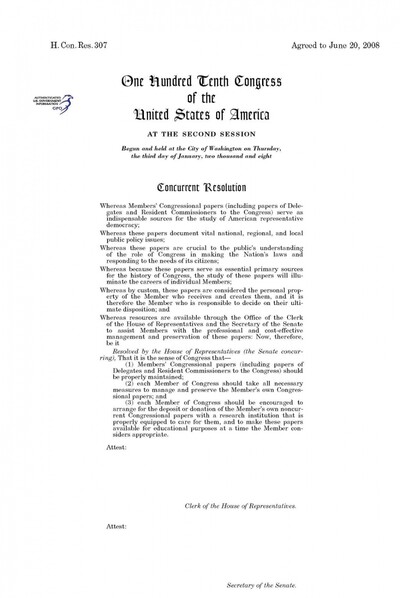 House Concurrent Resolution 307