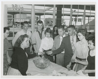 J. Eugene Grigsby Jr. and Phoenix Union High School Art Club Members at Event with South Mountain High School Art Club, circa 1958