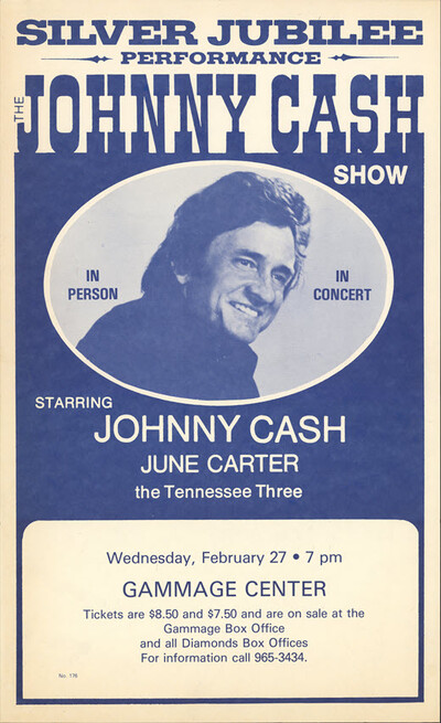 Johnny Cash concert poster