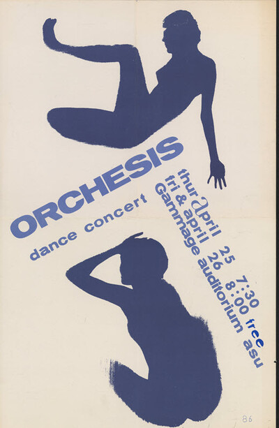 Orchesis dance concert poster