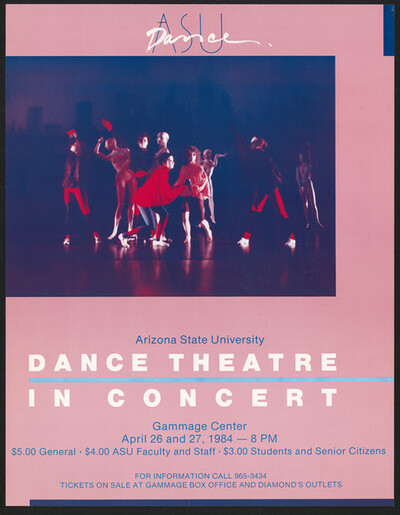 ASU Dance Theatre in concert poster