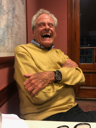 Portrait of David William Foster laughing