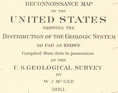 Reconnaissance Map of the United States title card magnified