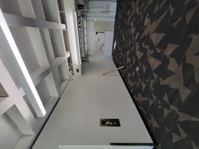 Photo of wall next to entryway in the Labriola Center